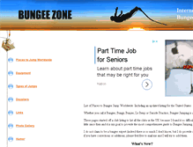 Tablet Screenshot of bungeezone.com